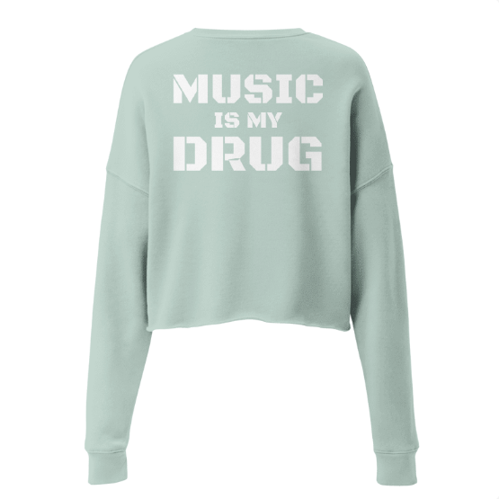 Techno Cropped Sweater Music D