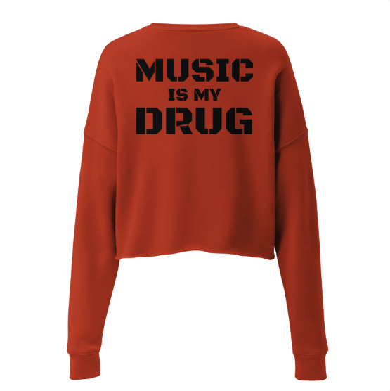 Techno Cropped Sweater Music D
