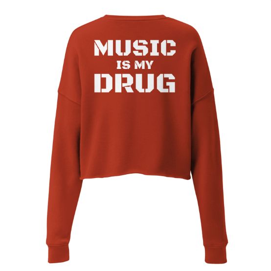 Techno Cropped Sweater Music D