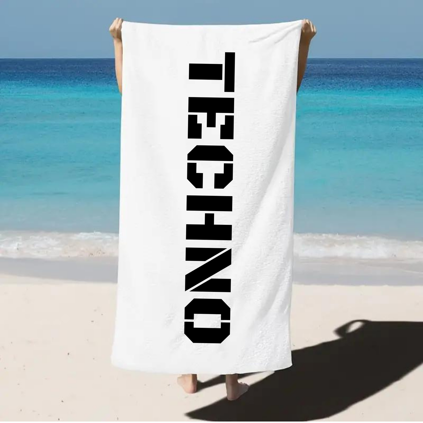 Techno Beach Towel Horizon