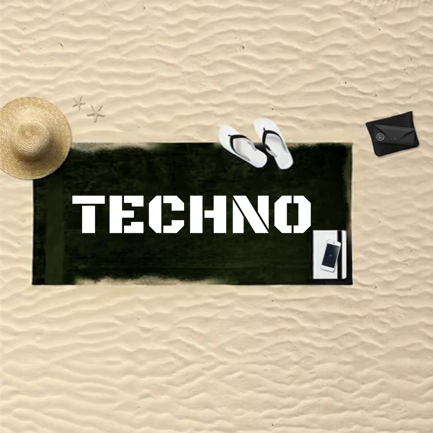 Techno Beach Towel Horizon