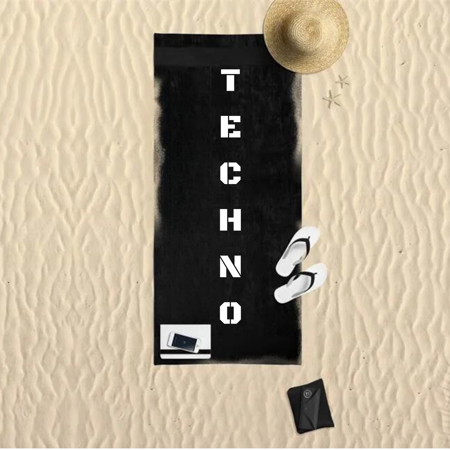 Techno Beach Towel Vertigo