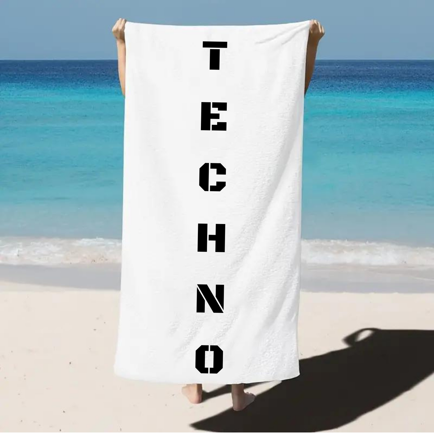 Techno Beach Towel Vertigo