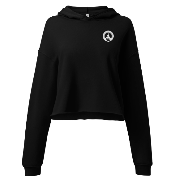 Techno Cropped Hoodie Music D