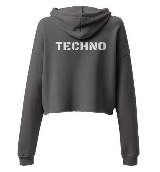 Techno Cropped Hoodie Horizon