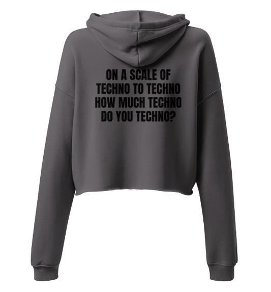 Techno Cropped Hoodie Scale