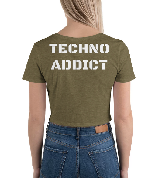 Techno Crop Top Addict