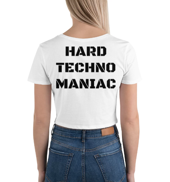 Techno Cropped T-shirt Maniac