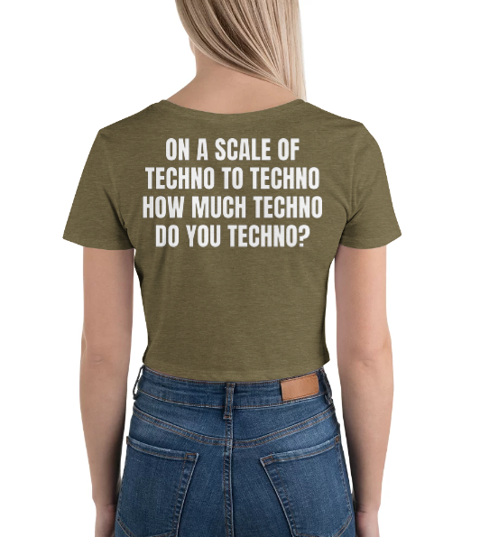 Techno Crop Top Scale