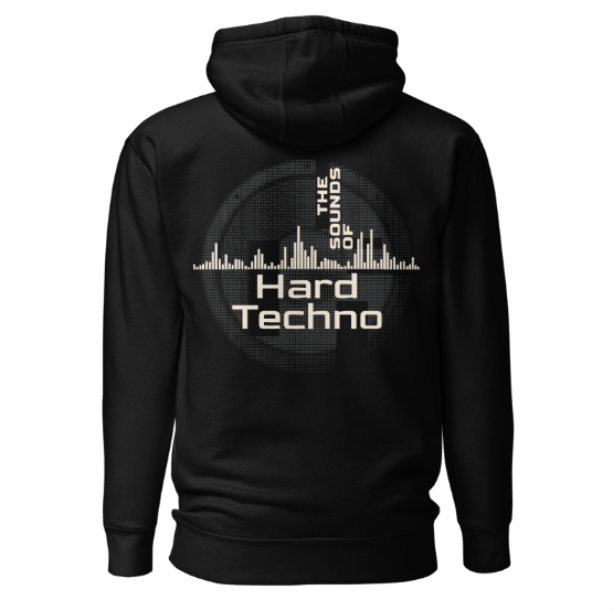 Techno Hoodie Box Dark Black