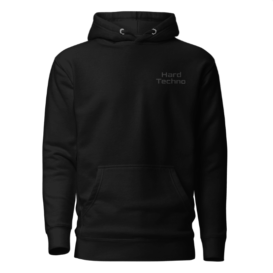 Techno Hoodie Box Dark Black