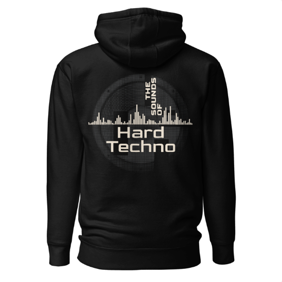 Techno Hoodie Box Dark Black