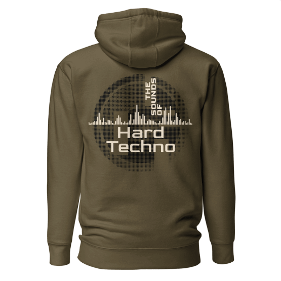 Techno Hoodie Box Dark Black