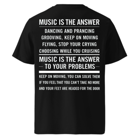 Techno Oversized T-shirt "Music is the Answer"