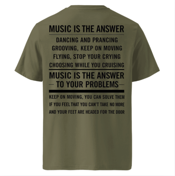 Techno Oversized T-shirt "Music is the Answer"