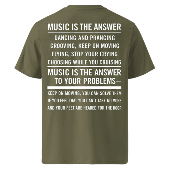Techno Oversized T-shirt "Music is the Answer"