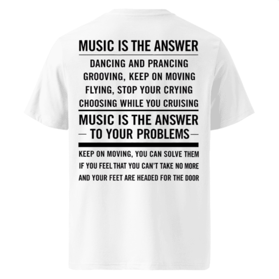 Techno Oversized T-shirt "Music is the Answer"