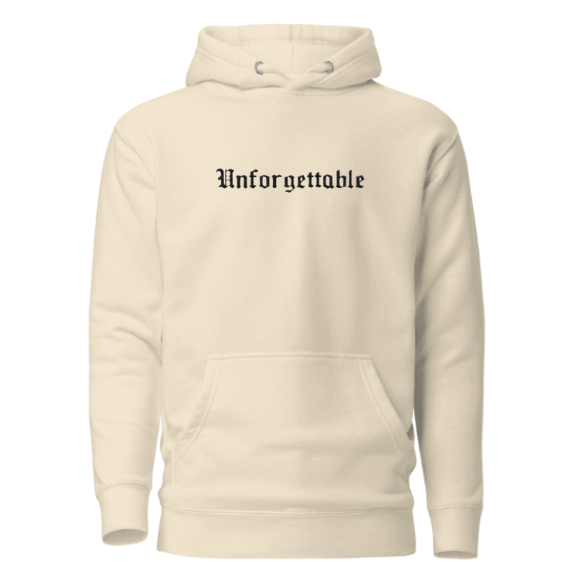 Unforgettable Hoodie "Memoria" (Embroidered Front & Side)