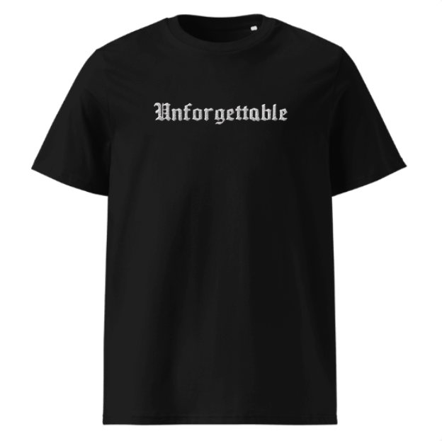 Unforgettable Tee "Memoria" (Embroidered Front & Back)