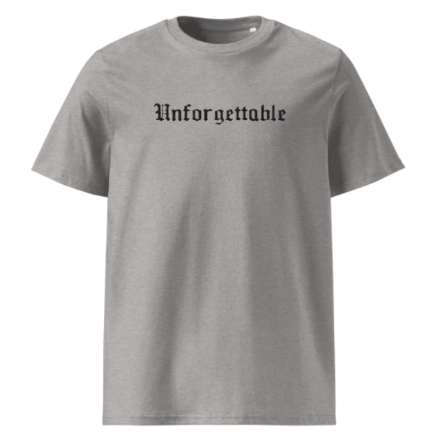 Unforgettable Tee "Memoria" (Embroidered Front & Back)