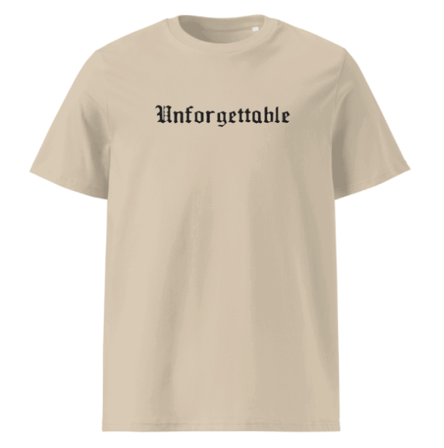 Unforgettable Tee "Memoria" (Embroidered Front & Back)