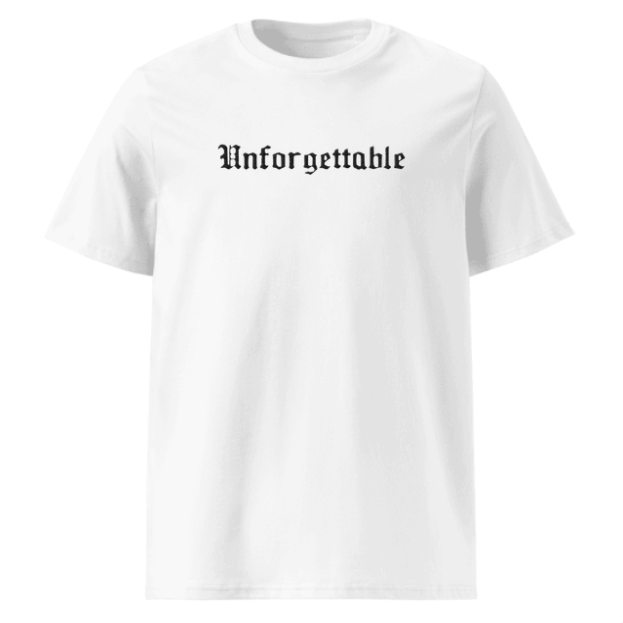 Unforgettable Tee "Memoria" (Embroidered Front & Back)