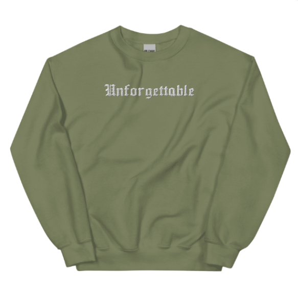 Unforgettable Sweater "Memoria" (Embroidered Front & Back)