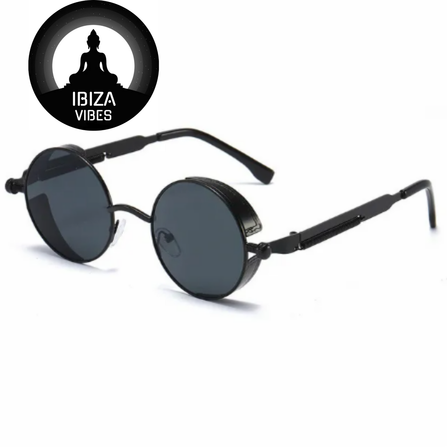 Ibiza Eyewear Round black &amp; black Festival Hippie